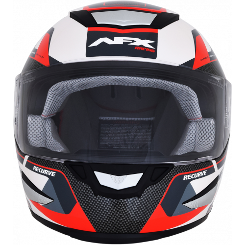 Casco AFX FX-99 Recurvo C: Blanco Rojo T: X-Grande