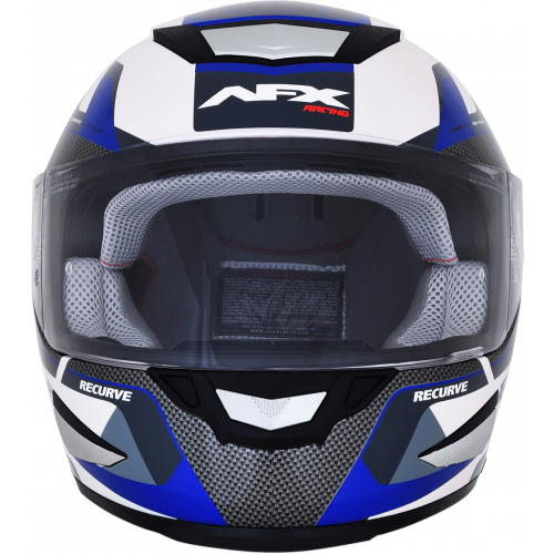 Casco AFX FX-99 Recurvo C: Blanco Azul T: Mediano