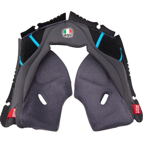 Almohadillas de Mejilla AGV Pista GP RR T: 2X-Grande C: Gris Azul