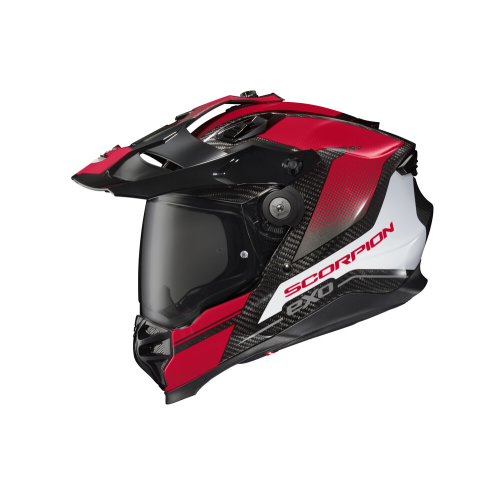 Casco Doble Propósito Scorpion XT9000 Trailhead Fibra de Carbono - Rojo - Mediano