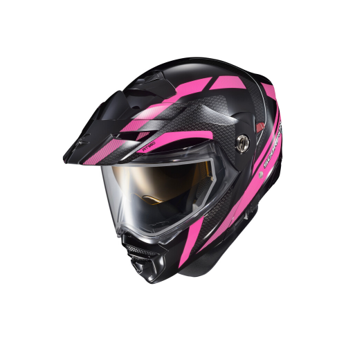 Casco Doble Propósito Scorpion EXO-AT960 HICKS para frío - Eléctrico C: Rosa T: 3X-Grande