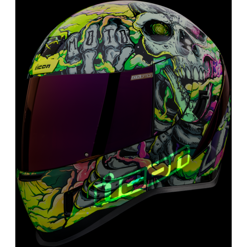 Casco ICON Airform Hippie Dippy T: 3X-Grande C: Verde