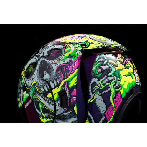 Casco ICON Airform Hippie Dippy T: 2X-Grande C: Verde