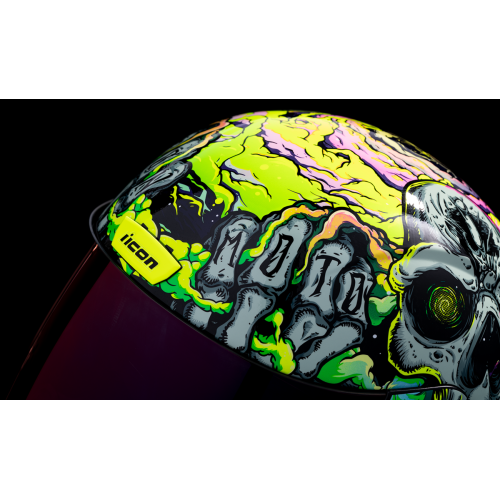 Casco ICON Airform Hippie Dippy T: 2X-Grande C: Verde