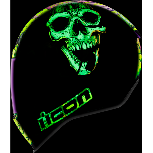 Casco ICON Airform Hippie Dippy T: 3X-Grande C: Verde