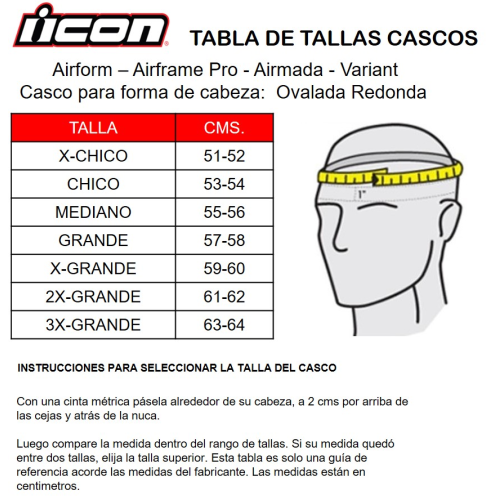 Casco ICON Airform Kryola Kreep MIPS T: 3X-Grande C: Multicolor