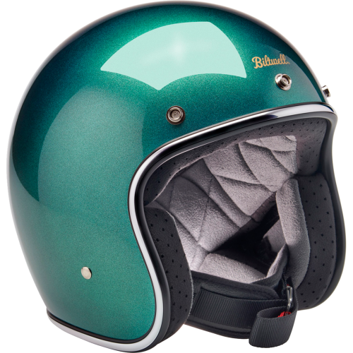 Casco Biltwell Bonanza - Verde Catalina Metálico - Mediano