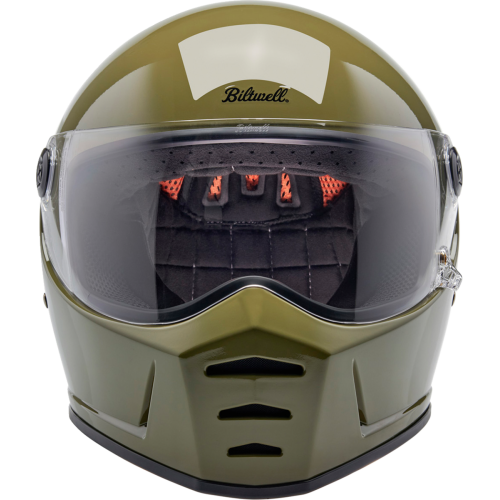 Casco Biltwell Lane Splitter - Verde oliva brillante - X-Grande