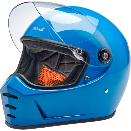 Casco Biltwell Lane Splitter - Azul Tahoe brillante - Grande
