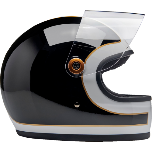 Casco Biltwell Gringo S Tracker- Blanco brillante/Negro - Mediano