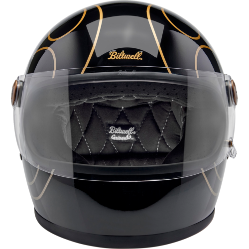 Casco Biltwell Gringo S Llamas - negras brillantes - 2X-Grande