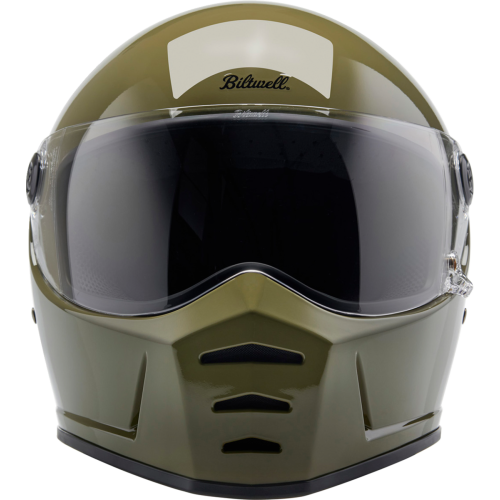 Casco Biltwell Lane Splitter - Verde oliva brillante - X-Chico