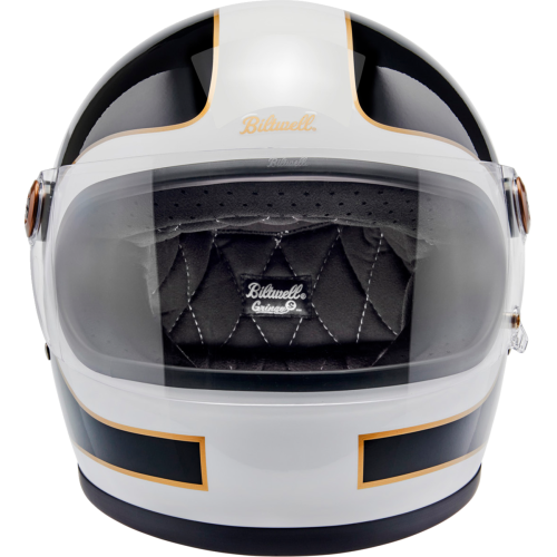 Casco Biltwell Gringo S Tracker- Blanco brillante/Negro - X-Chico