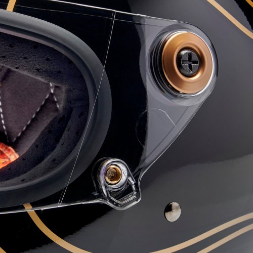 Casco Biltwell Gringo S Llamas - negras brillantes - X-Chico