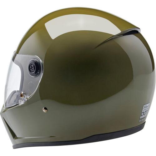 Casco Biltwell Lane Splitter - Verde oliva brillante - 2X-Grande
