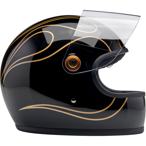 Casco Biltwell Gringo S Llamas - negras brillantes - X-Chico