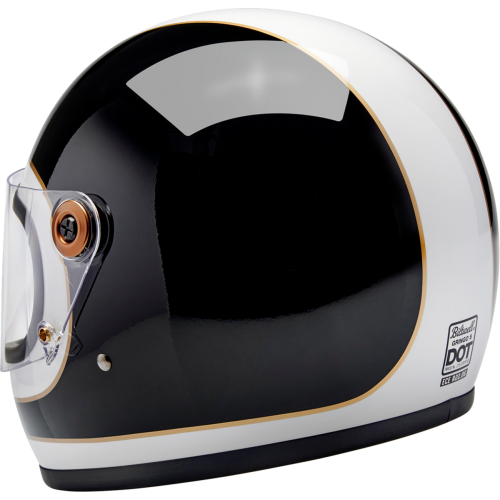 Casco Biltwell Gringo S Tracker- Blanco brillante/Negro - Chico