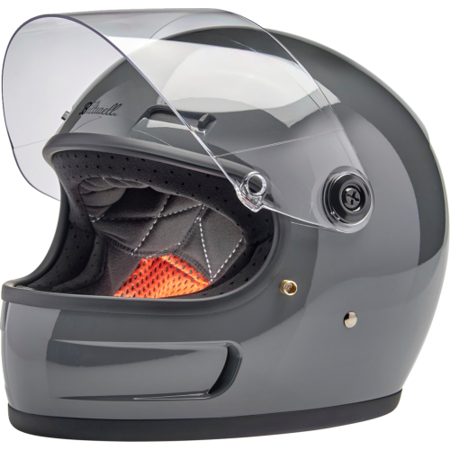 Casco Biltwell Gringo SV - Gris tormenta brillante - Grande