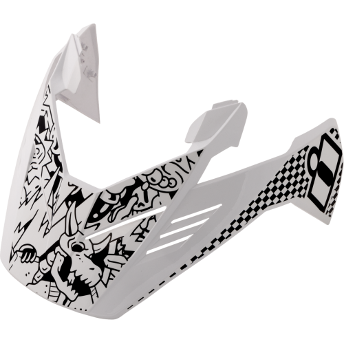 Visera Icon Elsinore Doodle 3 - Blanco - X-Grande/3X-Grande