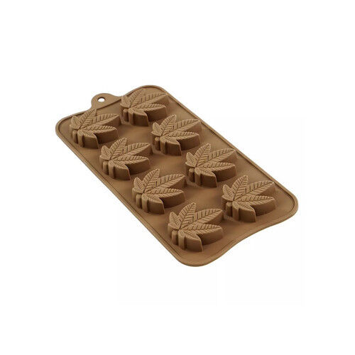 Molde Silicon -Marihuana Chocolate Jabón Resina Gomita CBD
