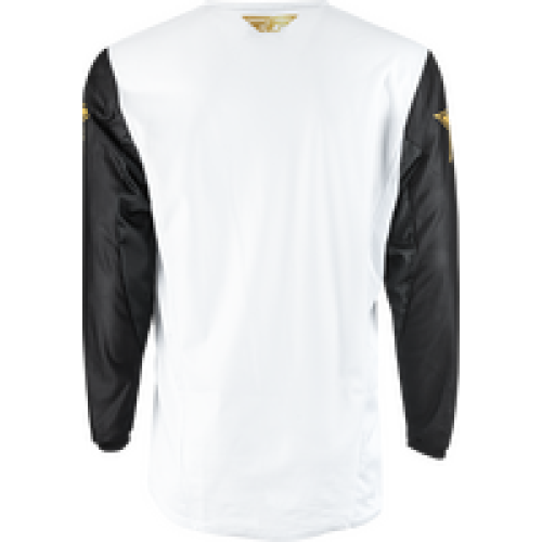 Jersey Fly Racing RockStar Mesh - Blanco/Negro/Dorado - Mediano