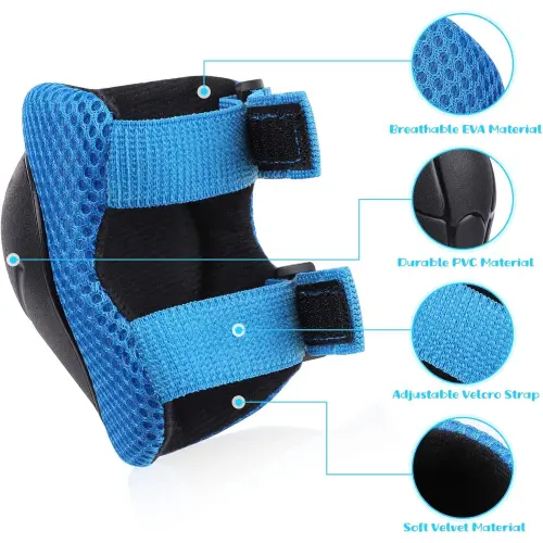 Kit de protecciones rodillas/codos/manos para niños de 3-8