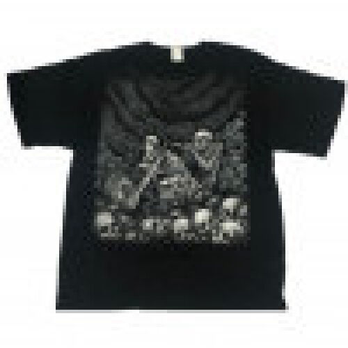 Playera Xelement T11 Con Calaveras L