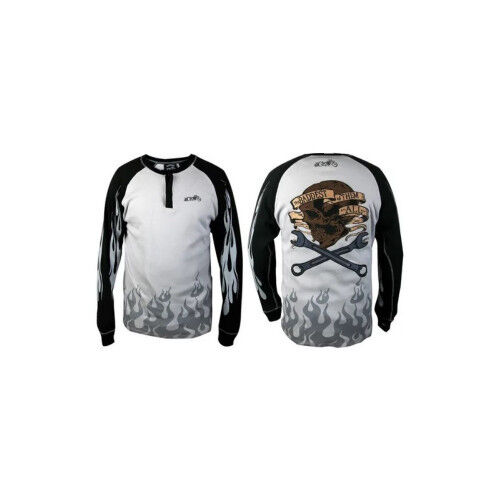 Playera de manga larga The Baddest of Them All - C: Negro Gris T: Grande