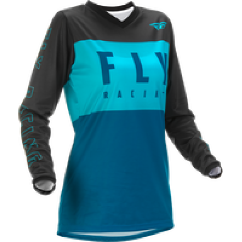 Jersey Fly Racing F-16 Mujer - Negro/Aqua/Verde Oscuro - Mediana