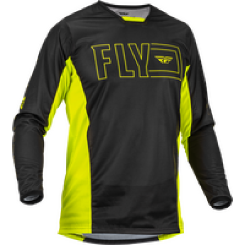 Jersey Fly Racing kinetic Mesh - Negro/Amarillo - Chico