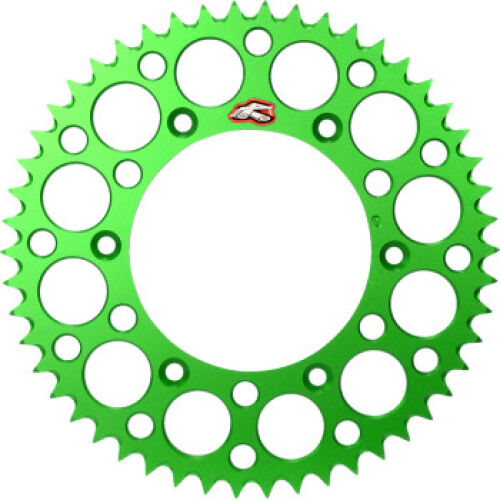Sprocket trasero RENTHAL para Kawasaki - Aluminio - 50 dientes - Verde