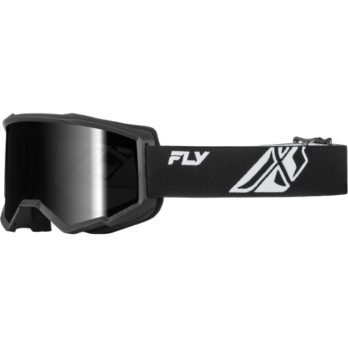 Goggles Fly Racing Focus - Negro Blanco - con lentes Hydrophoc Humo Oscuro