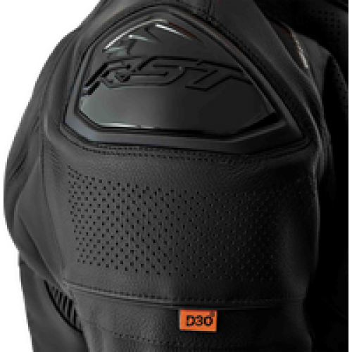 Chamarra de cuero RST S1 D3O - Negro - Grande