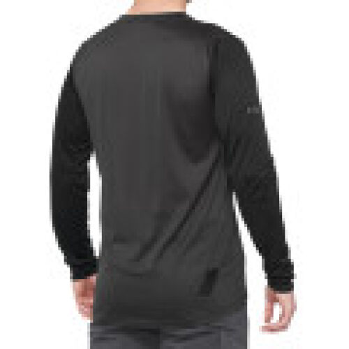 Jersey 100% Ridecamp Manga Larga - Negro Carbón - Chico