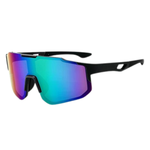 Lentes de Sol Deportivas Ciclismo - Negro/Azul Tornasol