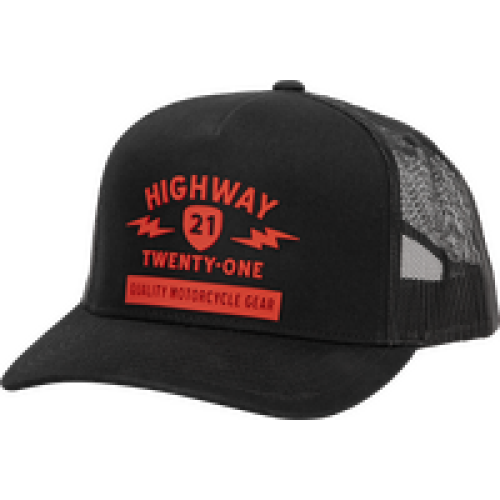 Gorra HIGHWAY 21 SPARK - Negro/Rojo