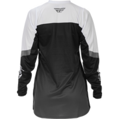 Jersey para Dama Fly Racing F-16 - Gris/Negro/Blanco - Chico