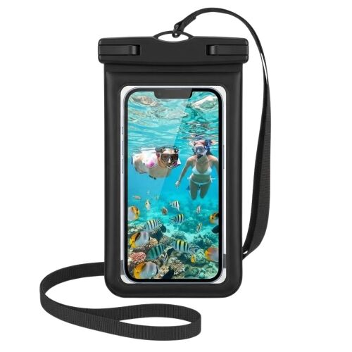 Funda Impermeable para Celular con protección IPX8  - C: Negro