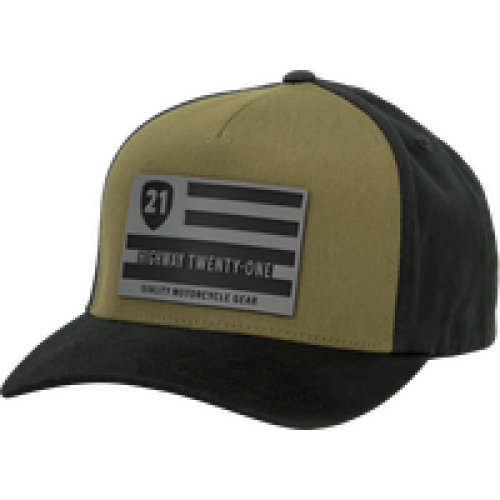 Gorra Highway 21 Patriot - Verde/Negro - Grande/X-Grande