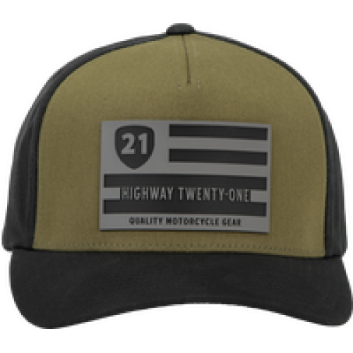 Gorra Highway 21 Patriot - Verde/Negro - Grande/X-Grande