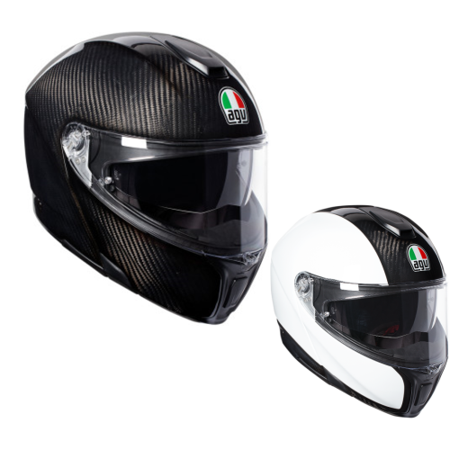Casco AGV SportModular de fibra de carbono