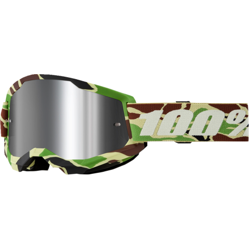 Goggles 100% Strata 2 War Camo - Plata Espejo