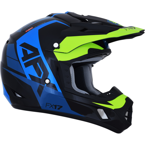 Casco AFX FX17 C: Azul Lima T: 2X-Grande