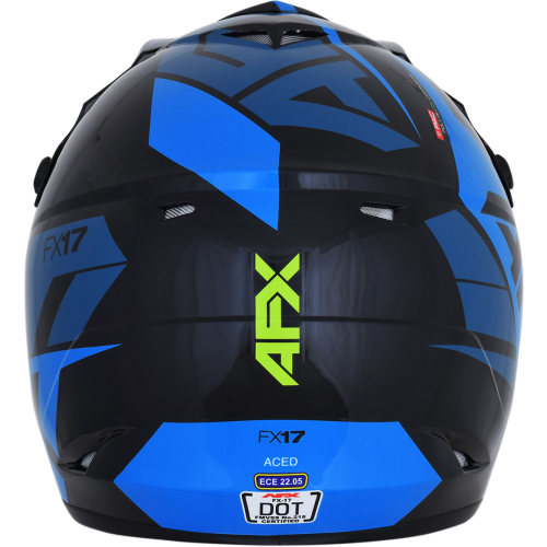Casco AFX FX17 C: Azul Lima T: 2X-Grande