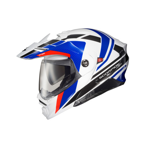 Casco Doble Propósito Scorpion EXO-AT960 HICKS para frío - Eléctrico C: Azul Cielo T: Mediano