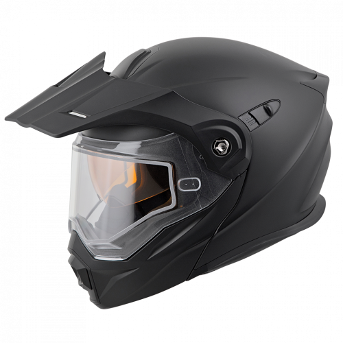 Casco Doble Propósito Scorpion EXO-AT960 para frío mica Eléctrica - Negro Mate - 2X-Grande