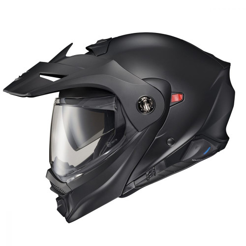 Casco Doble Propósito Scorpion EXO-AT960 para frío mica Eléctrica - Negro Mate - X-Chico
