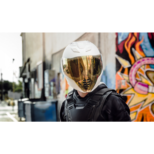 Casco Icon Airflite Peacekeeper - Blanco